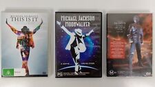Michael Jackson movie This Is It, Moonwalker and Video Greatest Hits 3 DVD's