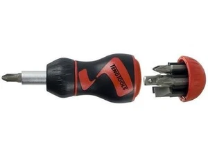 TENG TOOLS MDR908S STUBBY RATCHETING SCREWDRIVER WITH BIT SET 6 BITS - Picture 1 of 1
