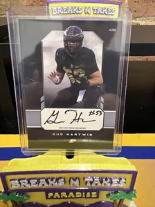 Gus Hartwig Onit On Card Auto 4/60 Purdue University Elch - Picture 1 of 2