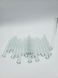 4" Long (10) Pcs Glass Pyrex Blowing Tubes 10mm OD 8mm ID Tubing 1mm Thick Wall - Picture 1 of 3