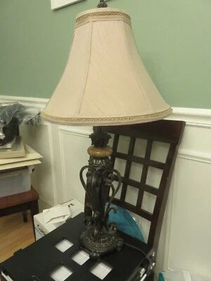 Juego de 2 lámparas y pantallas - marrón oscuro y tostado Foto 1 de 4