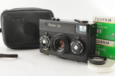 [Excellent] Rollei 35 Compact Film Camera 35mm Black Tessar Lens From Japan - Image 1 of 4