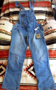 ABS ALLEN SCHWARTZ OVERALLS SIZE M DENIM COLLECTION BIB POCKETS VTG BLUE COTTN - Picture 1 of 12