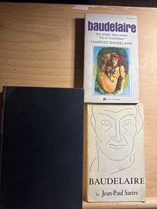 3 Baudelaire Books: To A Courtesan, Vintage Erotic Poetry, Sartre, Flowers Evil - Bild 1 von 3