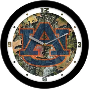 Auburn Tigers Camo Wall Clock - Picture 1 of 1
