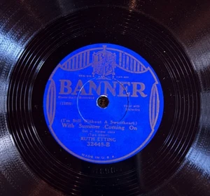 Banner (ARC) 32448 Ruth Etting LAZY DAY 1933  EE+  Jazz-Vocal - Picture 1 of 4