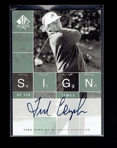 2002 SP Game Authentic Fred Couples Sign of the Times Auto Autograph - Picture 1 of 2