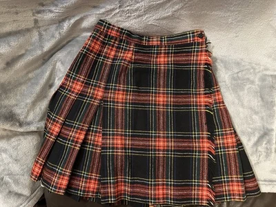 Plaid Pleated Wrap Skirt Women’s Size 8 - Image 1 of 4
