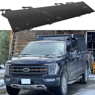 Para Ford F-150 F-250 F-350 42" Barra transversal de techo Carenado de viento Deflector de aire Foto 1 de 4