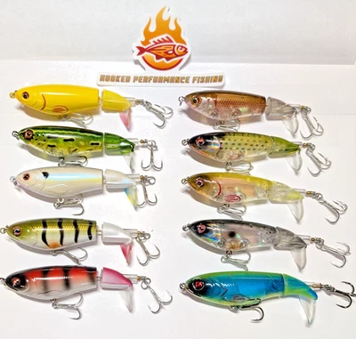 Whopper Popper 90 style, 105mm 17g Topwater Plopper Fishing Lure - CHOOSE COLOR - Image 1 of 4