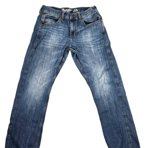 Wrangler Retro Jeans Mens 33x30 (Actual 31x27) Slim Fit Bootcut Denim Cowboy - Picture 1 of 14