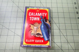 CALAMITY TOWN BY ELLERY QUEEN 1945 1ST POCKET BKS PB MYSTERY CLASSIC - Picture 1 of 3