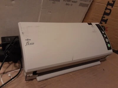 Fujitsu Fi-6110 A4 duplex document scanner, FEEDER/RECEIVER CHUTE MISSING - Image 1 of 4