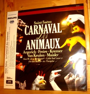 Signed by MISCHA MAISKY Saint-Saens Carnaval des Animaux Audiophile Philips 2 LP - Picture 1 of 2