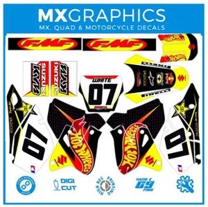 Se adapta a Suzuki DRZ 400. Gráficos de vinilo MX personalizados, kit de calcomanías adhesivas - Imagen 1 de 1