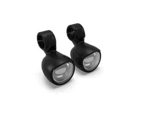 Genuine Royal Enfield Classic/Shotgun/Super Meteor 650 - Black Led Fog Lights - Picture 1 of 6