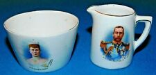 EMPIRE PORCELAIN CO MINIATURE JUG & BOWL KING GEORGE V & QUEEN MARY