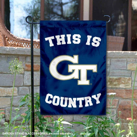 Georgia Tech This is Yellow Jackets Country Garden Flag and Yard Banner Cover