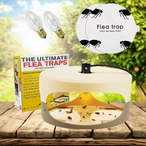 Electric Flea Trap Killer Home Pest Control Sticky Disc Spare Lamp Non-toxic Pad - Picture 1 of 16