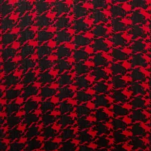 Curations with Stefani Greenfield Printed Scarf w/Fringe 288130A (Houndstooth) - Picture 1 of 2