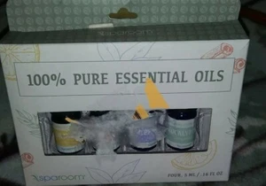 SpaRoom 5ml 4pk Essential Oils Eucalyptus, Orange, Cinnamon, Peppermint - Picture 1 of 3