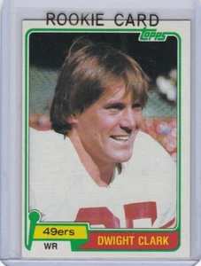 DWIGHT CLARK ROOKIE CARD Football San Francisco 49ers 1981 TOPPS VINTAGE RC - Picture 1 of 2