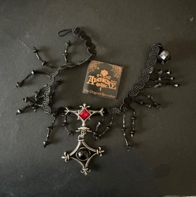 Mournetta Choker Pendant Peltro Alchemy Gothic - Immagine 1 di 3