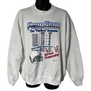 Felpa Vintage Penn State Nittany Lions Stagione Perfetta No Campionato XXL - Foto 1 di 6