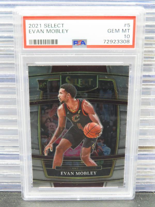 2021-22 Select Evan Mobley Concourse Rookie RC #5 PSA 10 GEM MINT Cavaliers