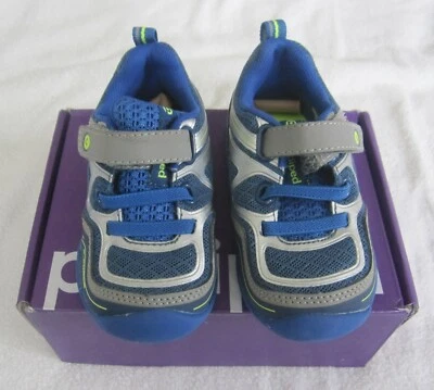 PEDIPED NUEVO EN CAJA Grip Force Niños Pequeños Zapatos Atléticos Talla 5 EE. UU. 21 UE Azul Gris NUEVO Foto 1 de 4