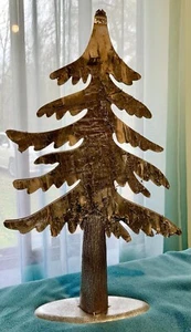 burton & burton primitiver holzbaum mit abblätternder rinde weihnachtsbaum! - Bild 1 von 5