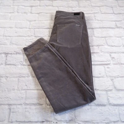 Calça jeans feminina skinny cintura ultra alta veludo cinza Seven7 tamanho 12 - Imagem 1 de 4