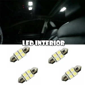 28-31mm Festoon LED Bulb 4-smd Interior Xenon Dome Map DE3021 DE3022 DE3175 x4 - Picture 1 of 1