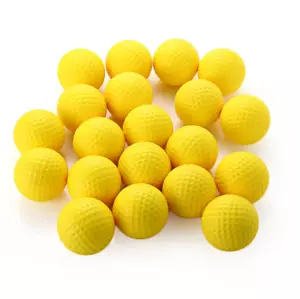 5pcs Yellow Outdoor Sport Golf Training Practice Balls Indoor Elastic Golf Balls - Picture 1 of 4