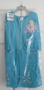 NWT Disney Store Frozen Elsa Teal Silver Knit Dress Pockets Gray Leggings Sz 7 8 - Picture 1 of 10