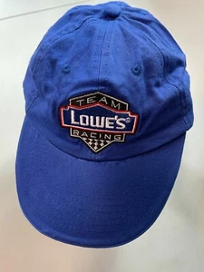 Team Lowes Racing Jimmie Johnson 48 Strapback Hat Cap Blue nascar blue NEW - Picture 1 of 10