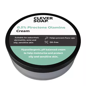 Clever Soap 0.5% Piroctone Olamine Face & Body Cream - Helps Prevent Flare-Ups - Picture 1 of 8