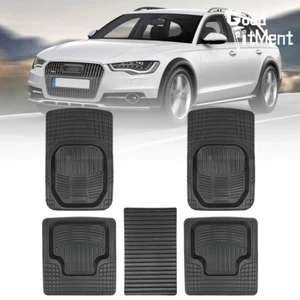 5Pcs Full Car Floor Mats All Weather DIY Cuttable For Audi A3 A4 A5 A6 Q5 Q7 Q8 - Picture 1 of 10