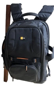 Case Logic Large Camera Bag/Backpack Padding & Pockets, Storage Areas NWT Black - Picture 1 of 18