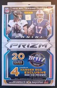 2021 Panini Prizm Football Hanger Box Exclusive NFL Red Ice Prizm Factory Sealed - Bild 1 von 5