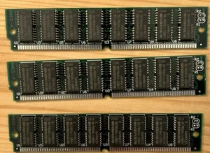 Lot of 3 Siemens EDO RAM 4MB 72-Pin SIMM Memory Modules - 60ns - Vintage - Picture 1 of 2