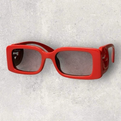 Gafas de sol Gucci GG1325S 005 rojo coral marrón degradado 1325 Foto 1 de 4