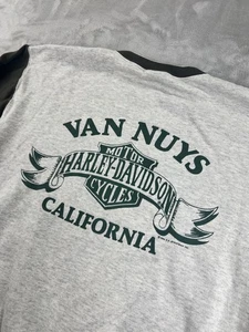 Sudadera Harley-Davidson de Colección Años 90 Para Hombre M/Grande Gris Pullover Van Nuys EE. UU. - Imagen 1 de 16