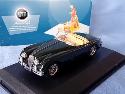 Oxford Diecast 1:43 - JAGXK150004 Jaguar XK 150 Roadster - British Racing Green - Image 1 of 4