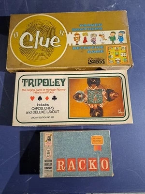 Lote De 3 Juegos De Colección Pista, Tripoley, Racko Foto 1 de 4