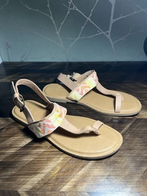 Sandalias Toms para mujer 8,5 Bree Ortholite cómodas con tiras en beige cálido nuevas con etiquetas Foto 1 de 4