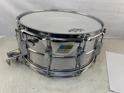 Ludwig 1960-е/начало 70-х супрафонический сверхчувствительный 6,5 дюйма x 14 дюймов хромированный малый - Изображение 1 из 4