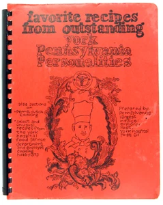 FAVORITE RECIPES FROM OUTSTANDING YORK PENNSYLVANIA PERSONALITIES COOKBOOK 1974 - Picture 1 of 8