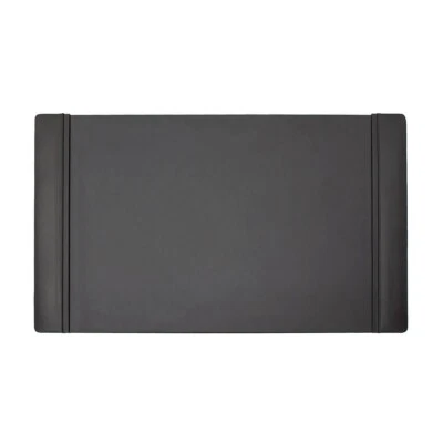 Leather Desk Pad (38 x 24) (Black) w/ Side Rails  - Image 1 of 4