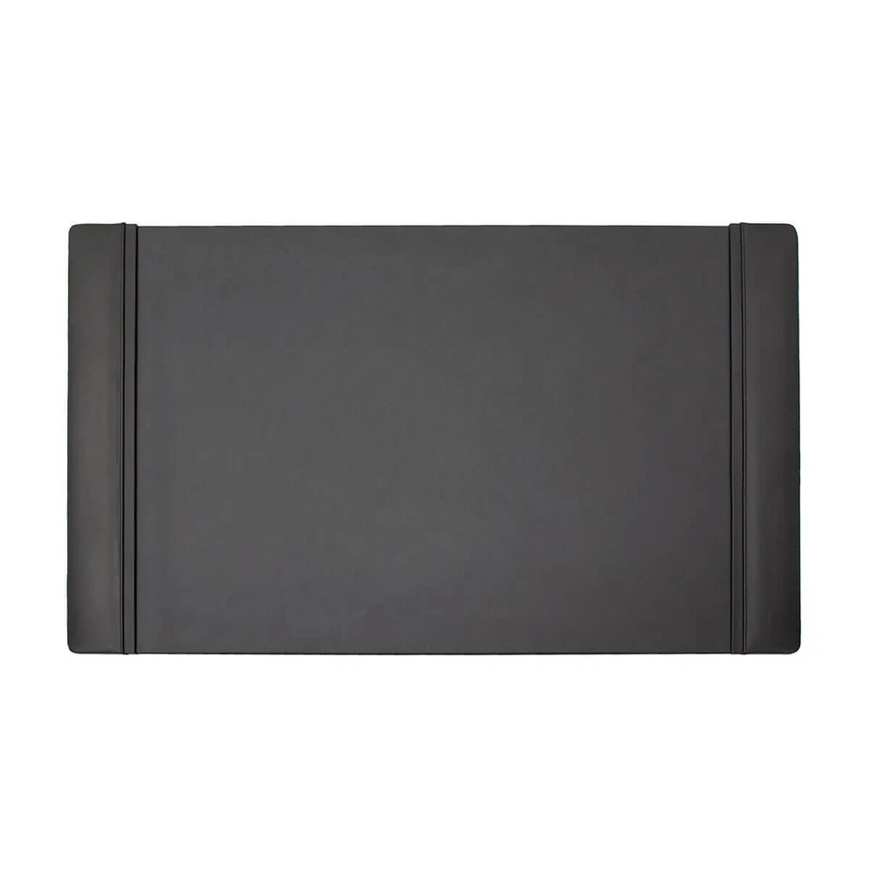 Leather Desk Pad (38 x 24) (Black) w/ Side Rails  - Image 1 of 4